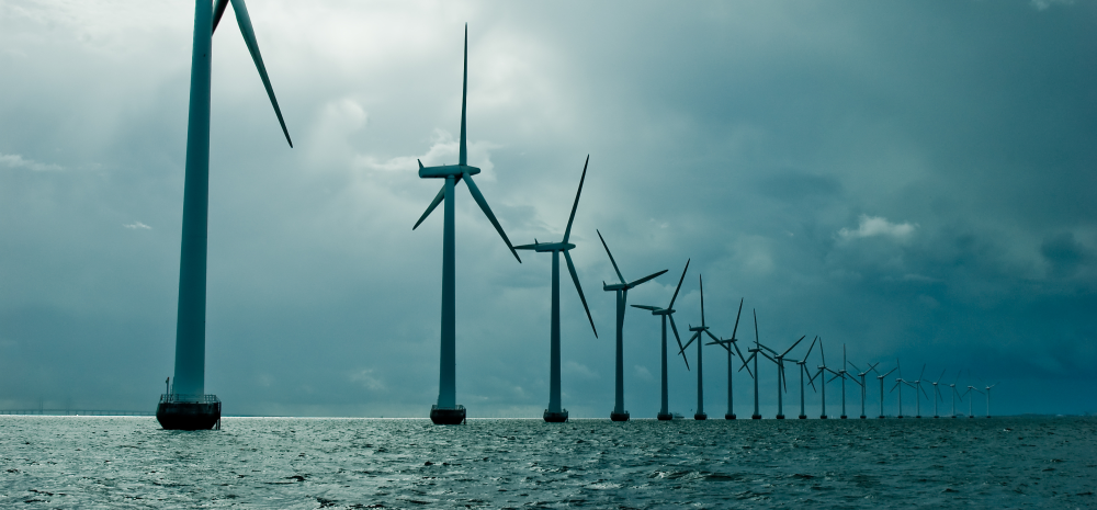 Picture windmills at sea