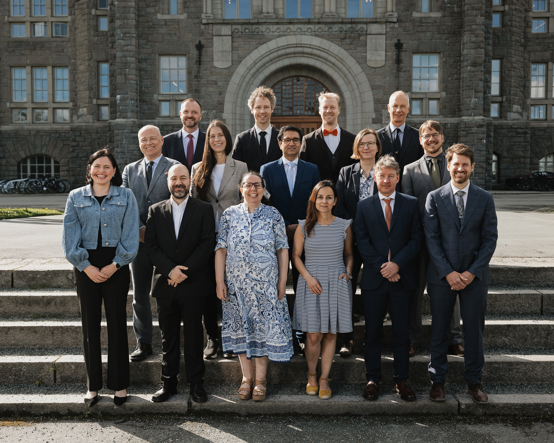 Portrait of employees outside. Photo