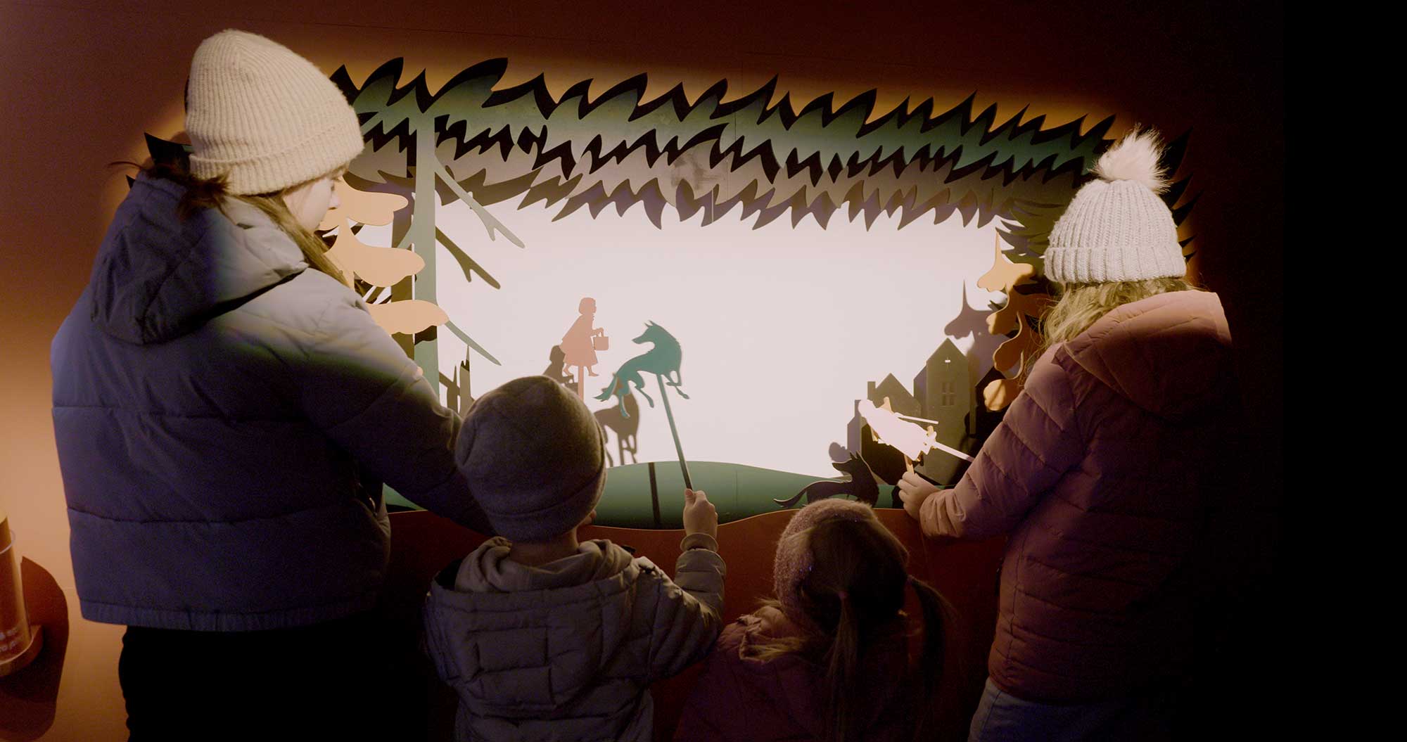 puppet theatre in the wolf exhibition