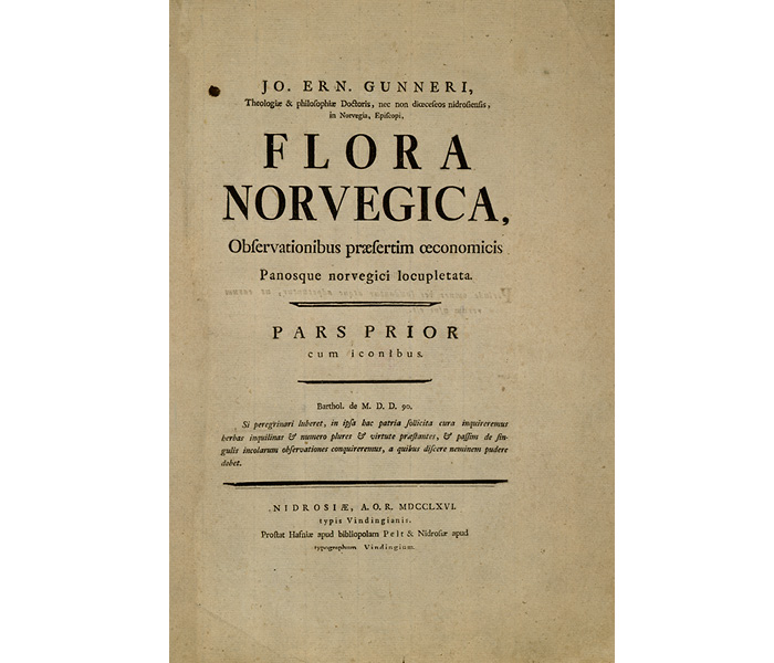 flora norvegica tittelblad del 1