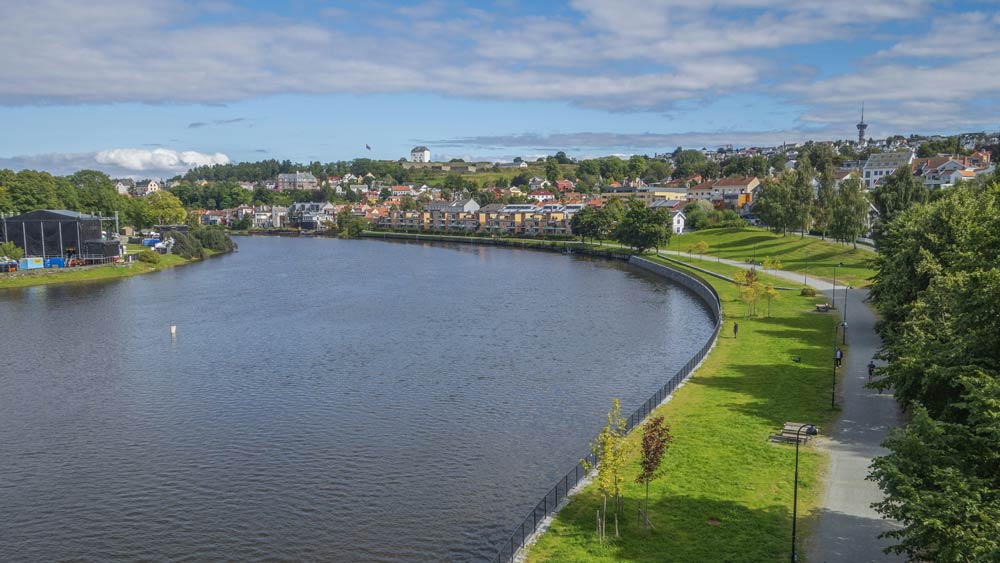 Nidelva river. Photo.