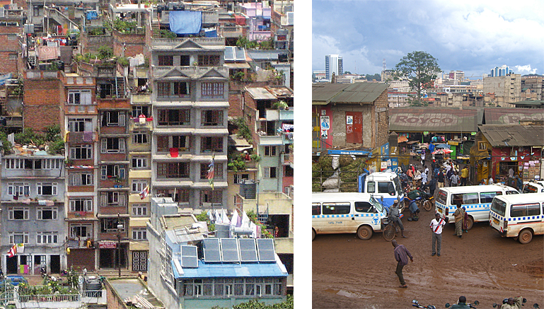 Urban details from Nepal and Uganda