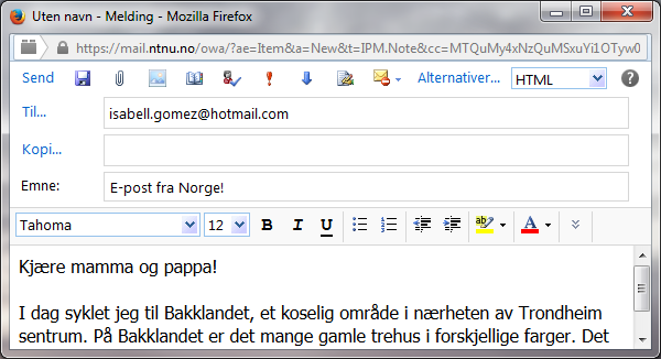 E-post fra Norge