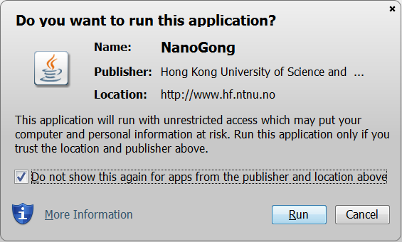 Run NanoGong