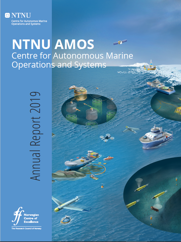 Cover NTNU Amos annual report 2019.