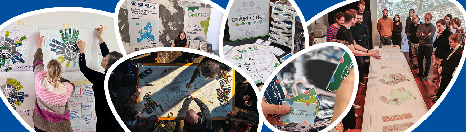 Collage with photos of the activity in Smart Sustainable Cities