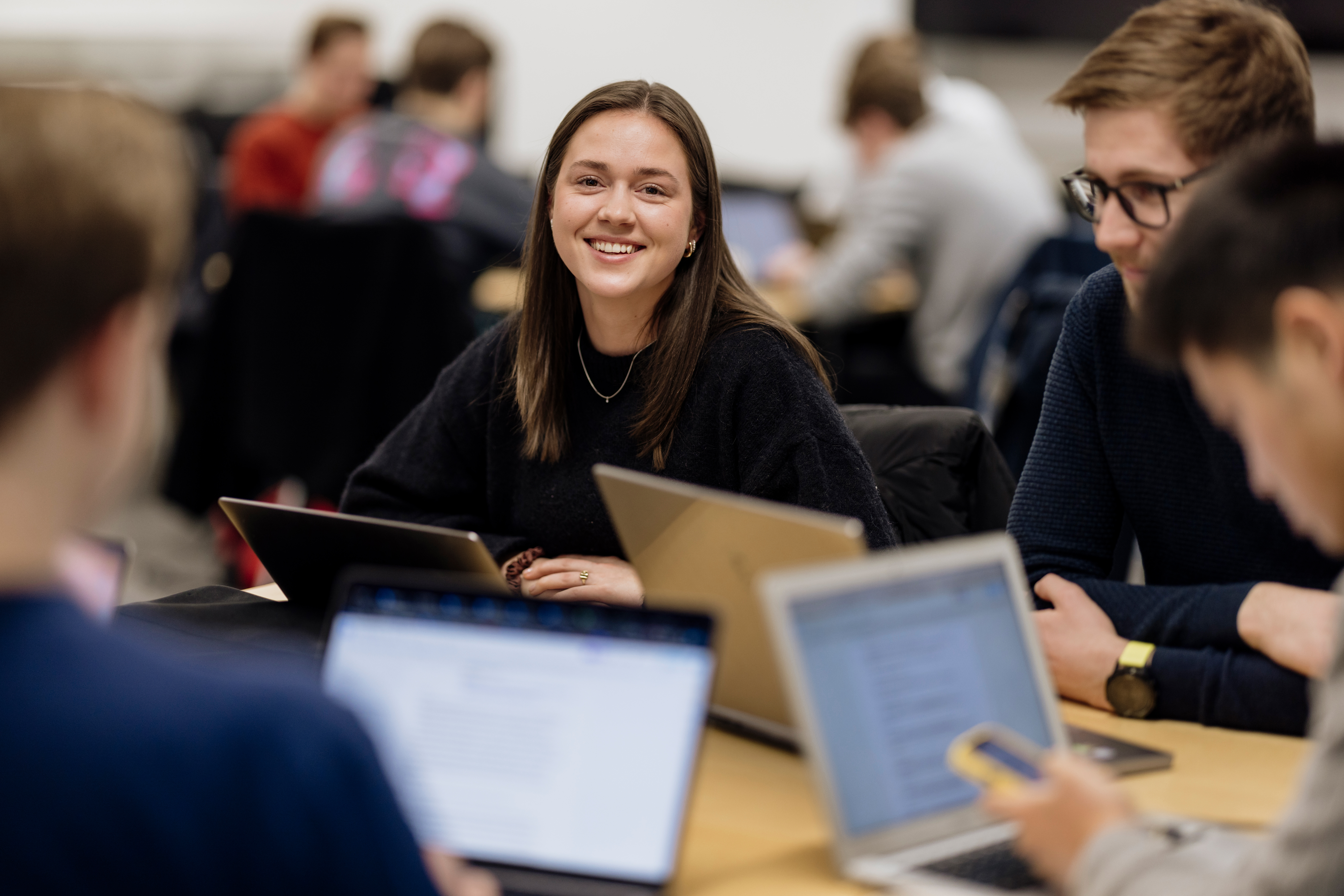 Photo: Student smiling towards the camera
