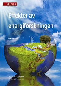 Frontpage of the report effects of energy research