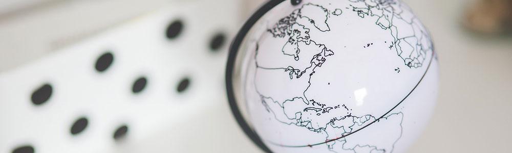 A small white globe. Photo: Pixabay.
