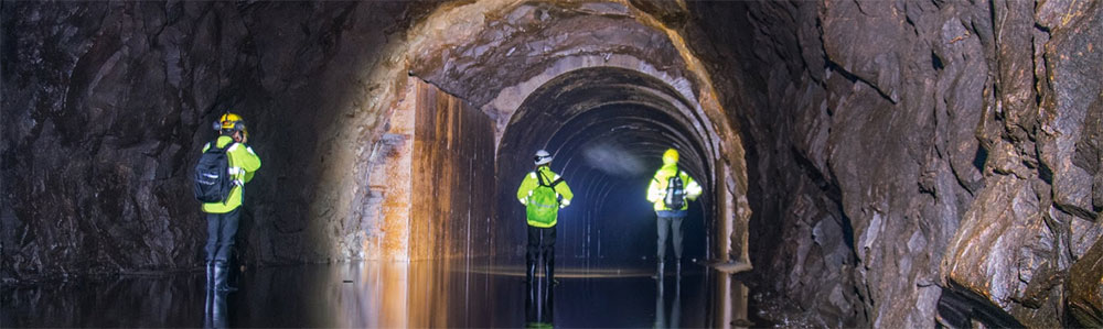 Inside a tunnel. Photo: Livia Pitorac/NTNU