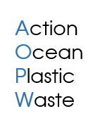 Logo Action Ocean Plastic Waste. Illustration